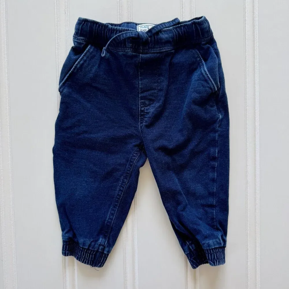 4/$10 - Children's Place Baby Boys Jeans with Adjustable Waistband | 12-18 Month